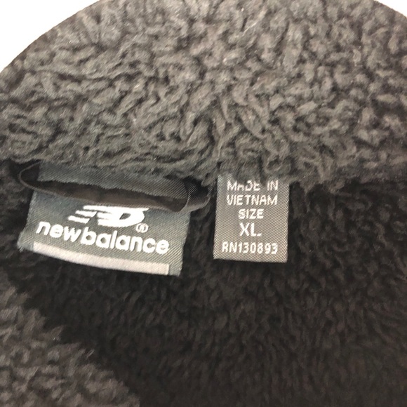 New Balance Black Full Zip Soft Fleece Sweater - Picture 8 of 11